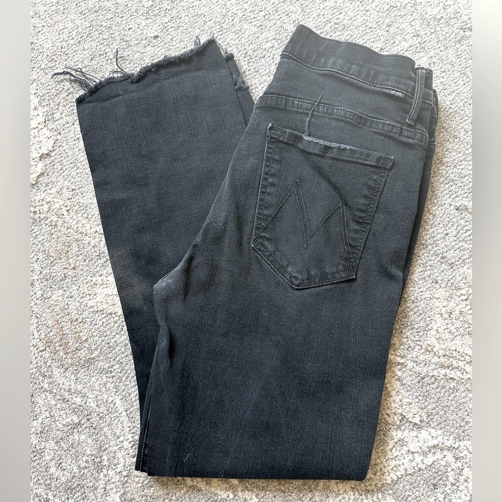 Mother The Insider Crop Step Fray Jeans